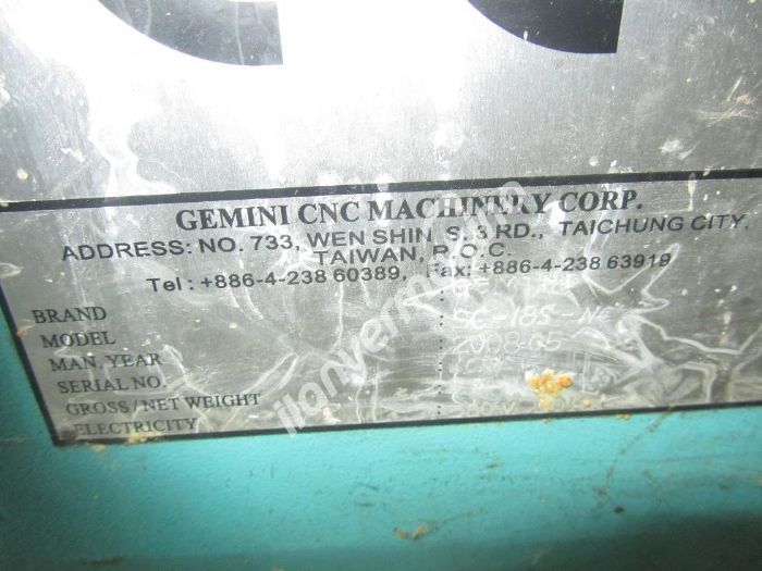 GEMİNİ SC-185-NC CNC TORNA MAKİNASI - 2008 Model