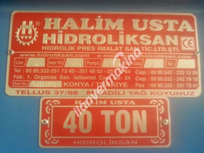 40 TONLUK SIFIR HİDROLİK ATÖLYE PRESİ