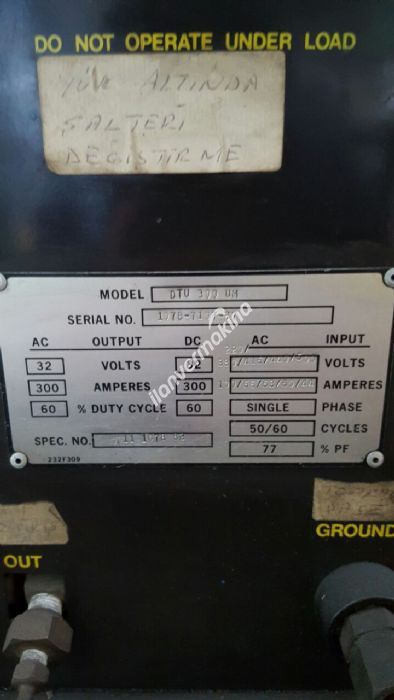 ESAB DTU 300 KAYNAK MAKİNASI 