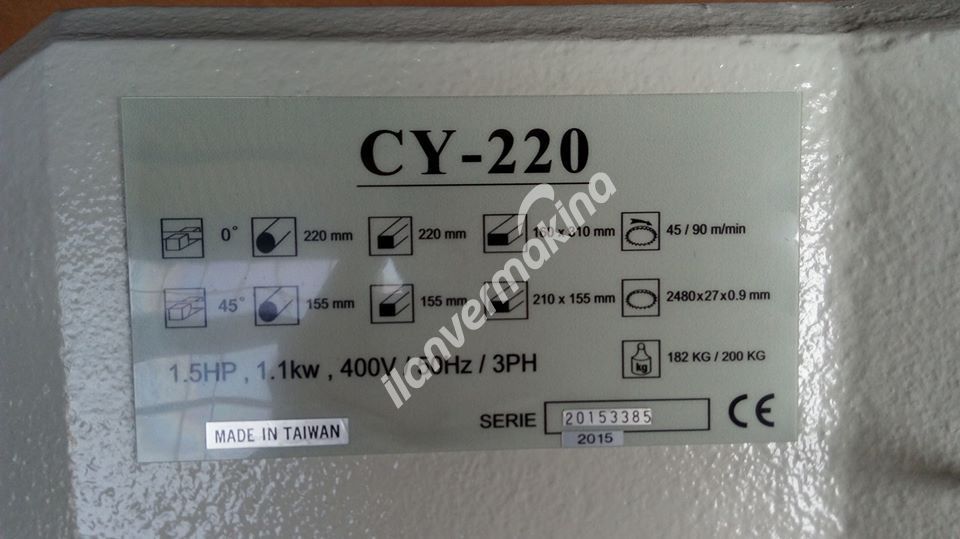 FOREMAN CY 220 LİK ŞERİT TESTERE