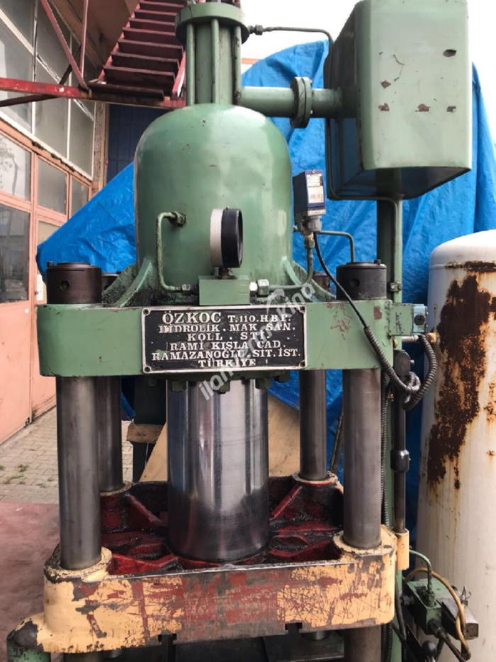110 TON ÖZKOÇ MARKA HİDROLİK PRES ÇOK TEMİZ 