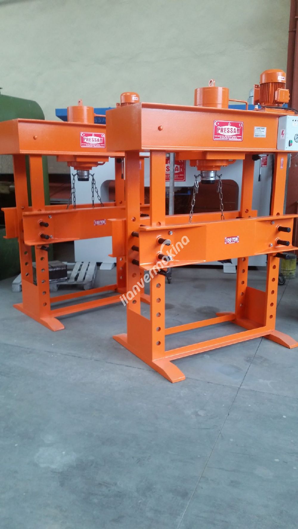150 Ton Kollu Motorlu Hidrolik Atölye Presi