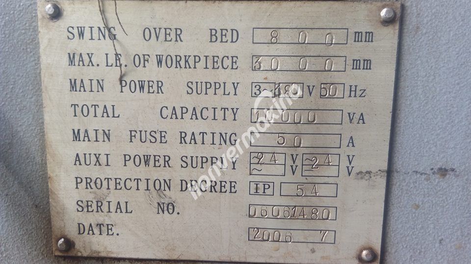 FOREMAN TS 80300A 800 ÇAP 3 METRE TORNA DİJİTALLİ