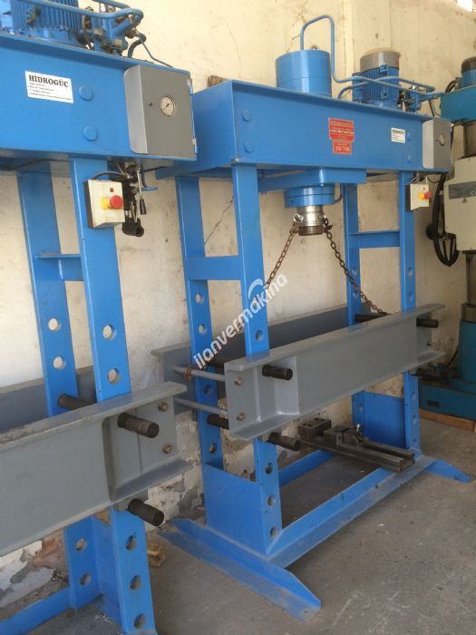 2 ADET HİDROGÜÇ 160 TON HİDROLİK ATÖLYE PRESİ
