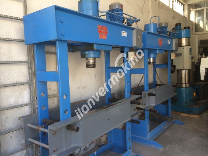 2 ADET HİDROGÜÇ 160 TON HİDROLİK ATÖLYE PRESİ