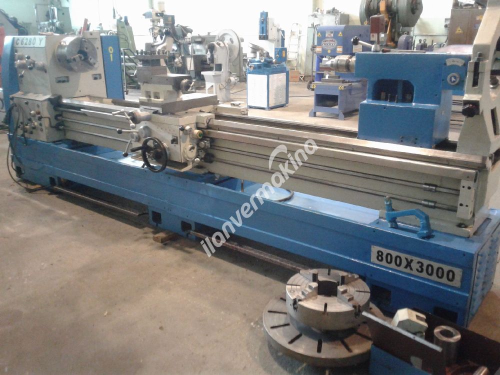 C6280Y 800 Çap 3 Metre Torna Tezgahı