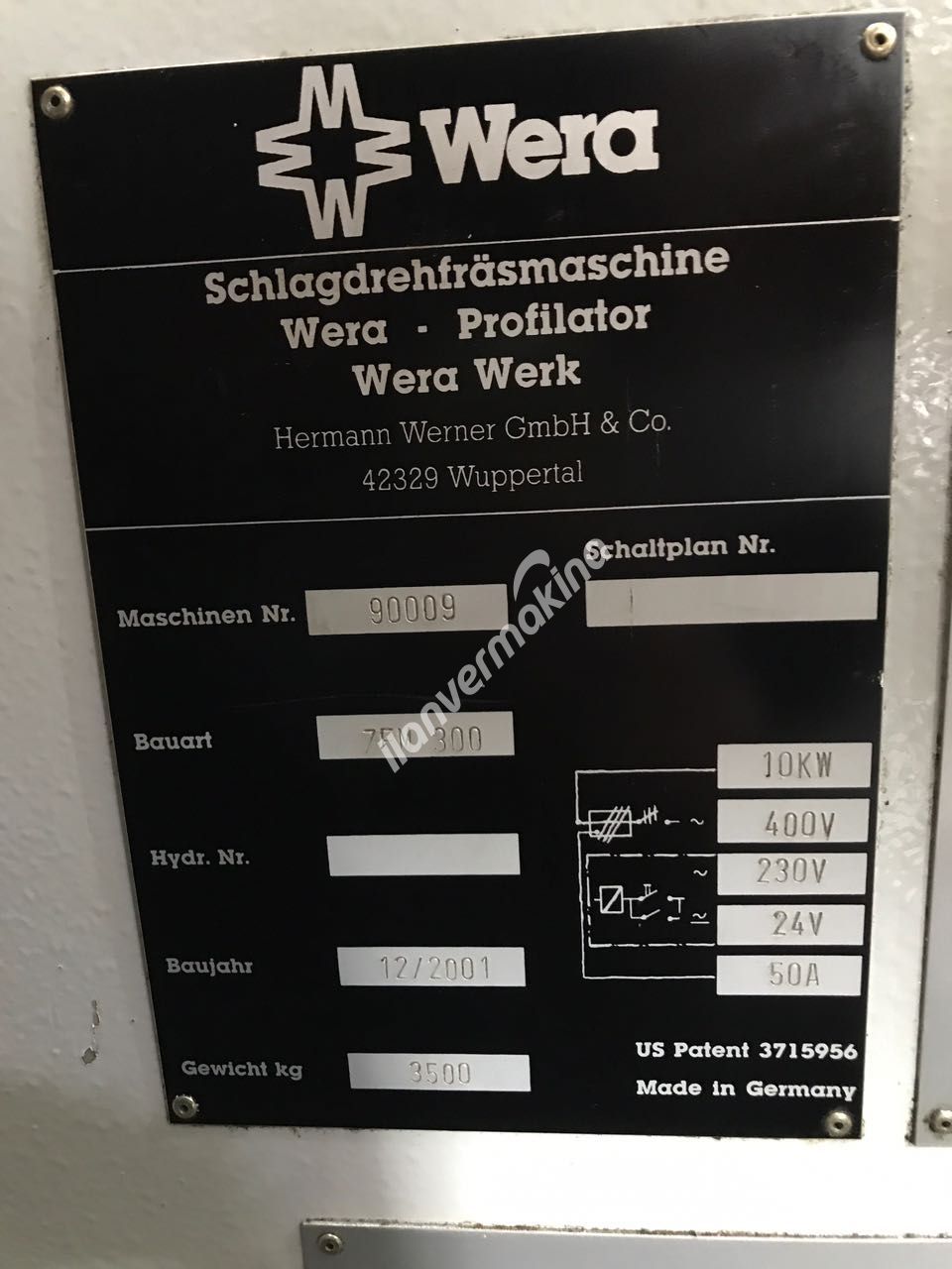 ALMAN MALI WERA MARKA DİŞLİ ÇAPAK ALMA MAKİNASI