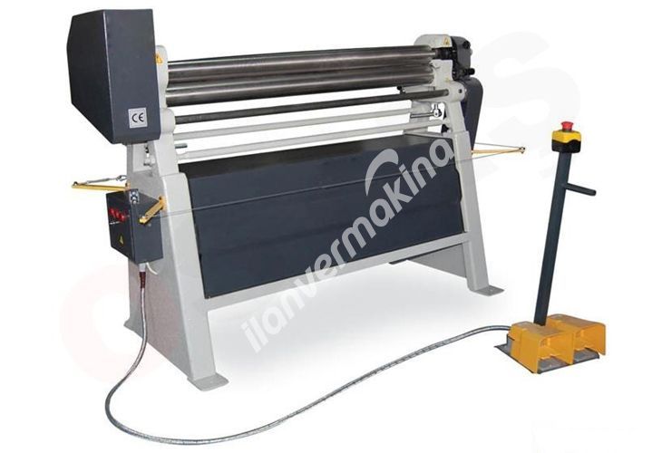 SMR 3 Toplu Asimetrik Silindir Makinesi 1270 x 86 Motorlu Ayak Pedallı