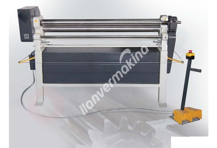 SMR 3 Toplu Asimetrik Silindir Makinesi 1550 x 96 Motorlu Ayak Pedallı