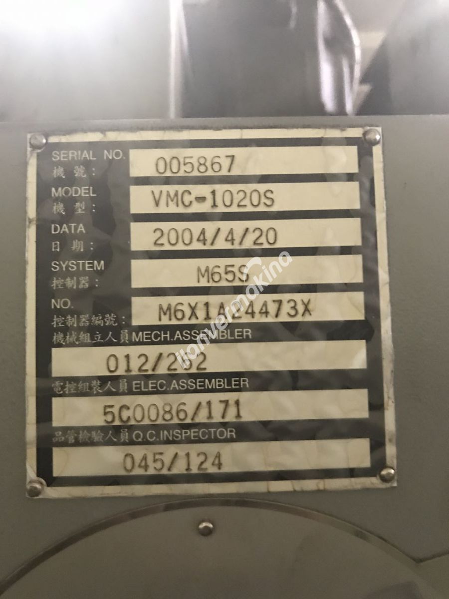 HARTFORD VMC 1020S CNC DİK İŞLEME MERKEZİ