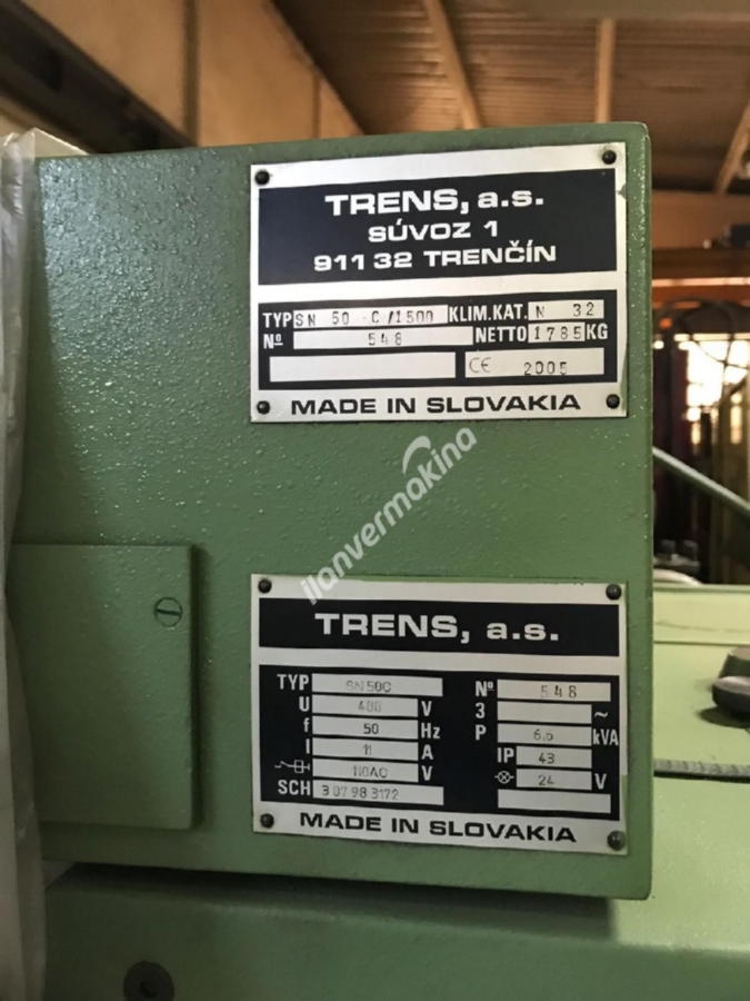 TOS TORNA TRENS 2004 MODEL SN50C 1.5 METRE 