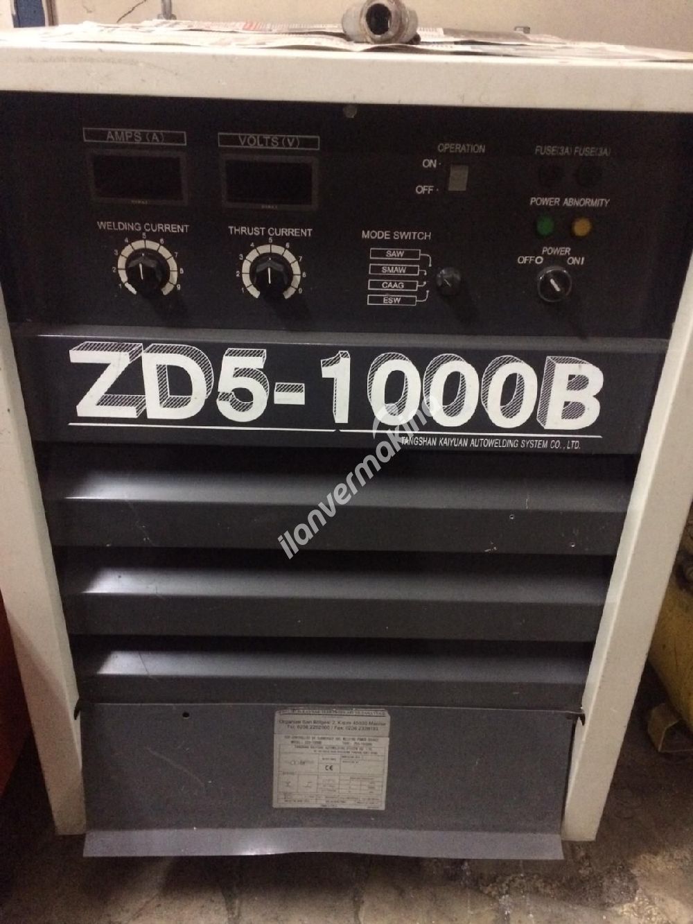 Tozaltı Kaynak Makinası MAGMAWELD 1000 AMPER TRAKTÖR TİP 
