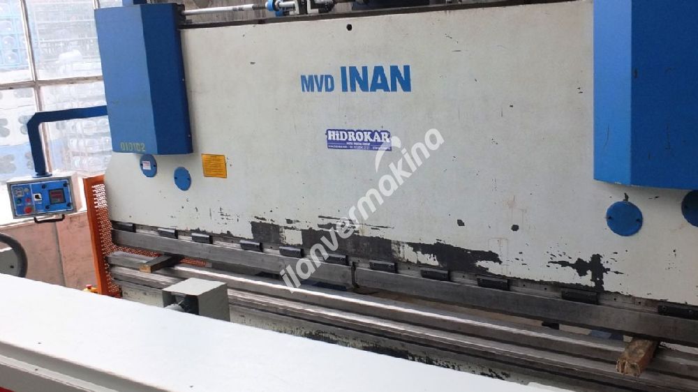 2002 Model Mvd İnan 4 Metre 225 Ton 8 mm büküm Abkant Pres
