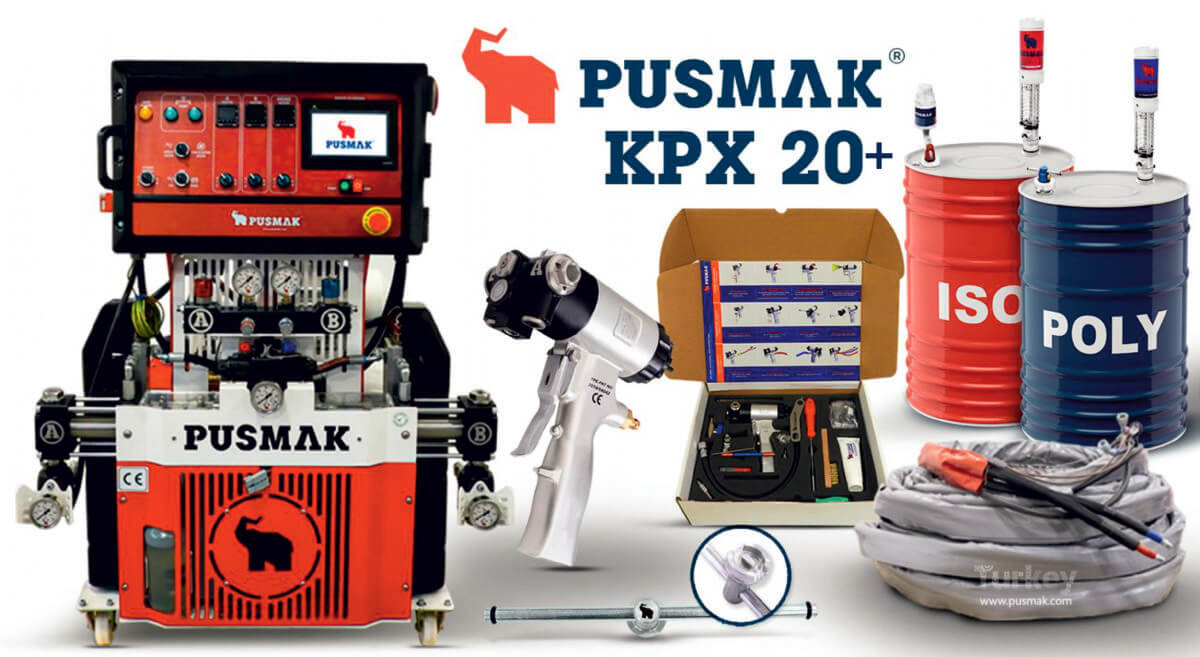 PUSMAK KPX 20+ POLYUREA/POLİÜRETAN PÜSKÜRTME MAKİNASI