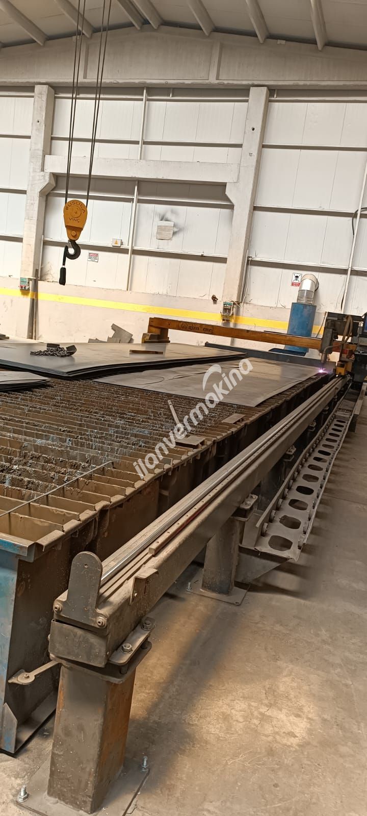 AJAN MARKA 3X12 MT 260 AMPER CNC PLAZMA TEZGAHI 