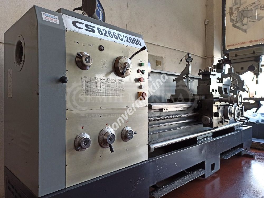 Sıfır Ayarında 2 Metre Dijitalli 660 Çap Fener Mili 105 Rapid Hareketli Üniversal Torna