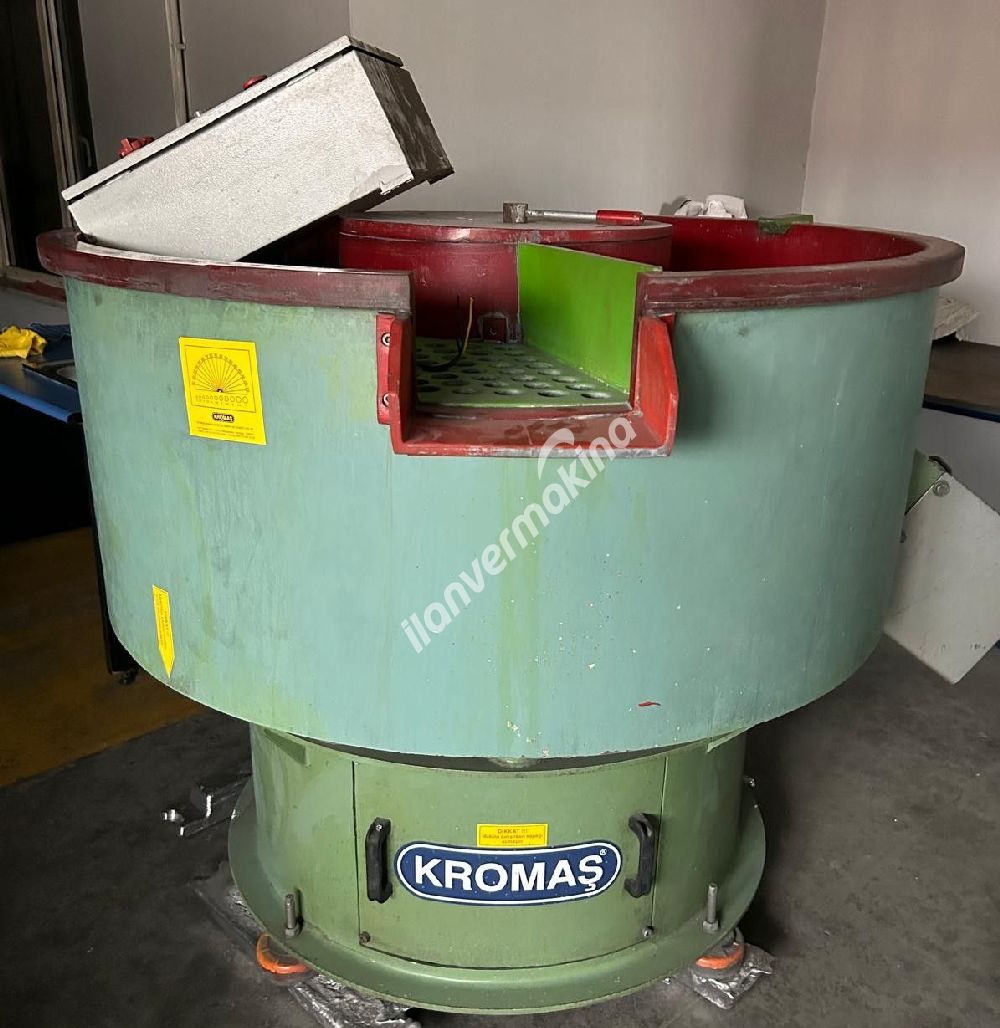 Vibrasyon Çapak Alma  Makinası500 litre Elekli Kromaş Marka