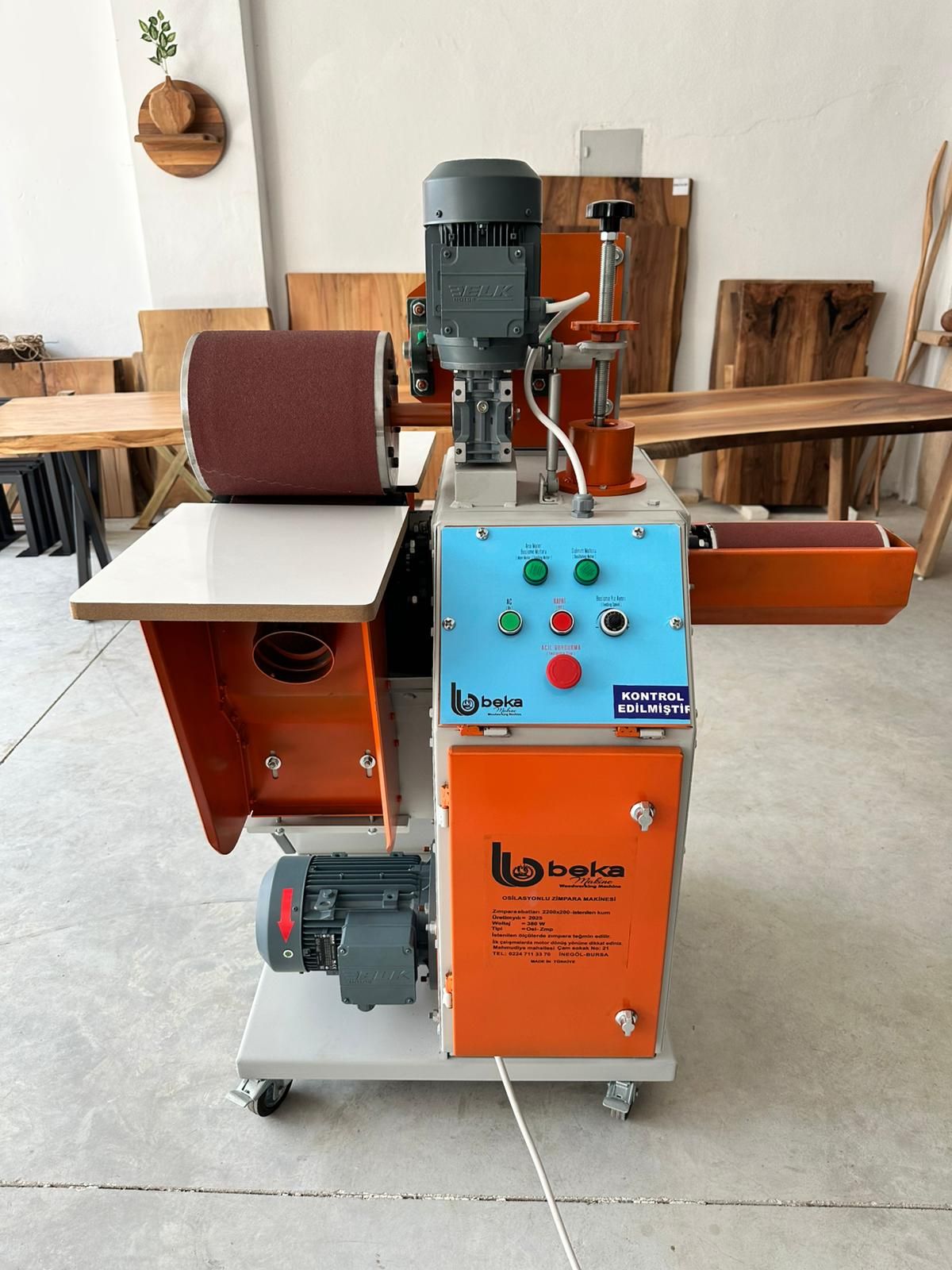 zımpara makine osilasyonlu balonlu otomatik çekicili