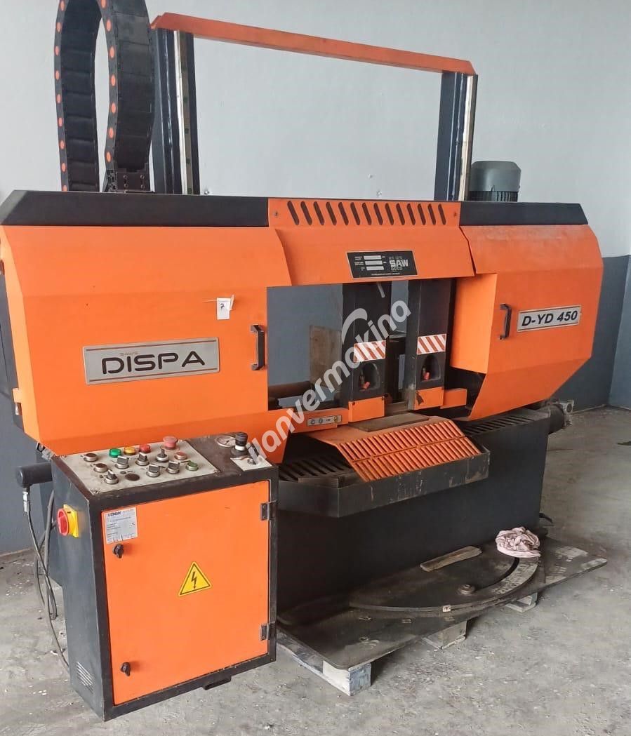 Dispa 450lik Açılı Sütunlu Şerit Testere Sıfır Ayarında