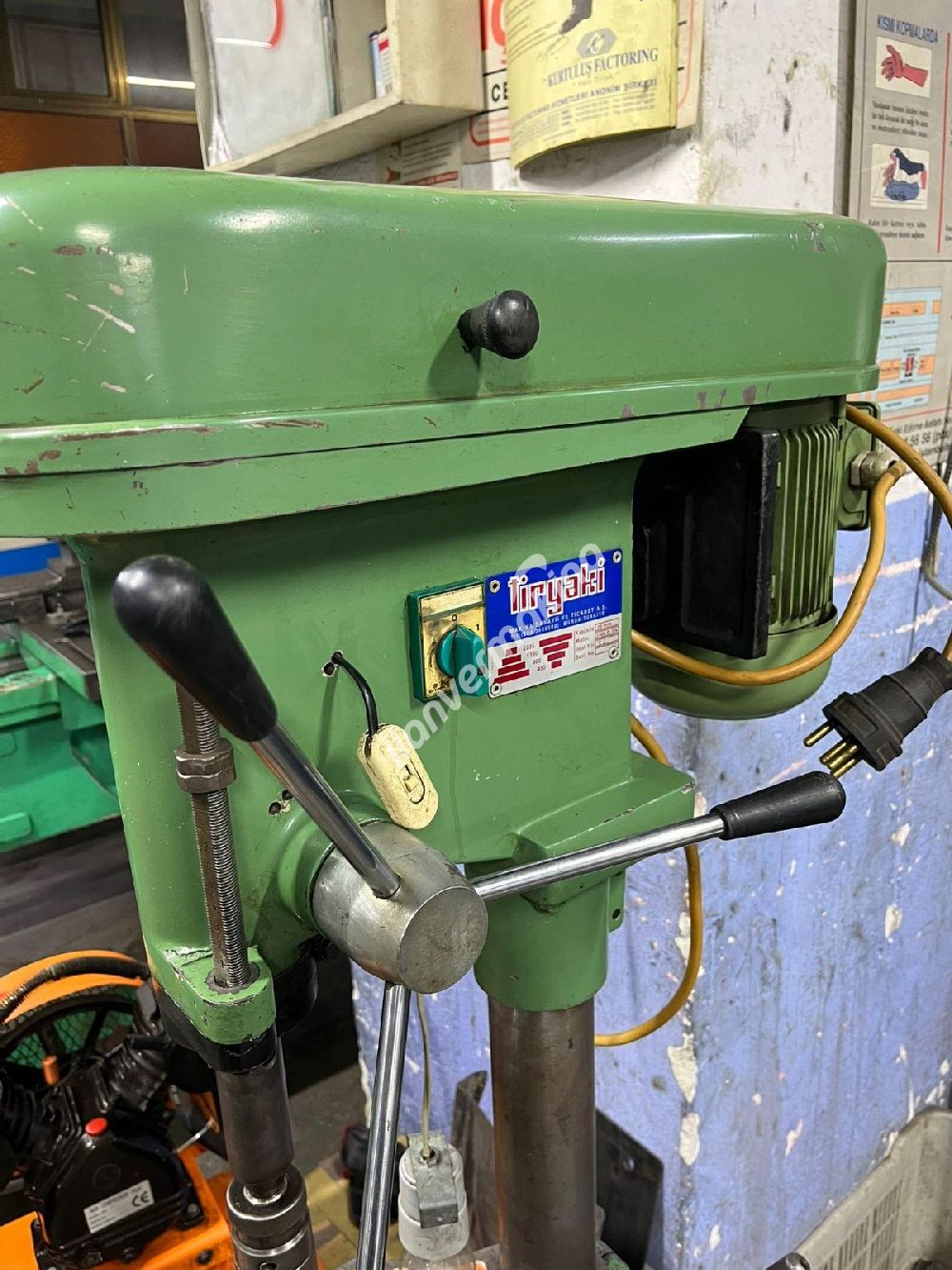 16lık Tiryaki Sütunlu Kayışlı Matkap Çok Temiz