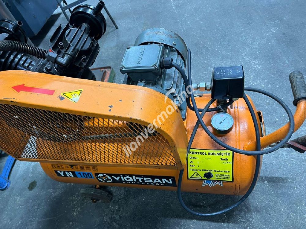Yiğitsan 100 Litre 8 Bar Pistonlu Kompresör TEMİZ