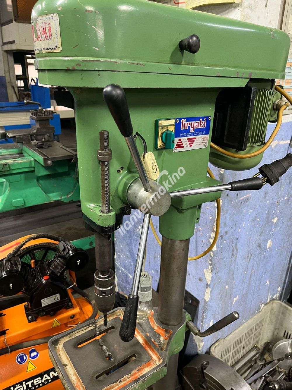 16lık Tiryaki Sütunlu Kayışlı Matkap Çok Temiz