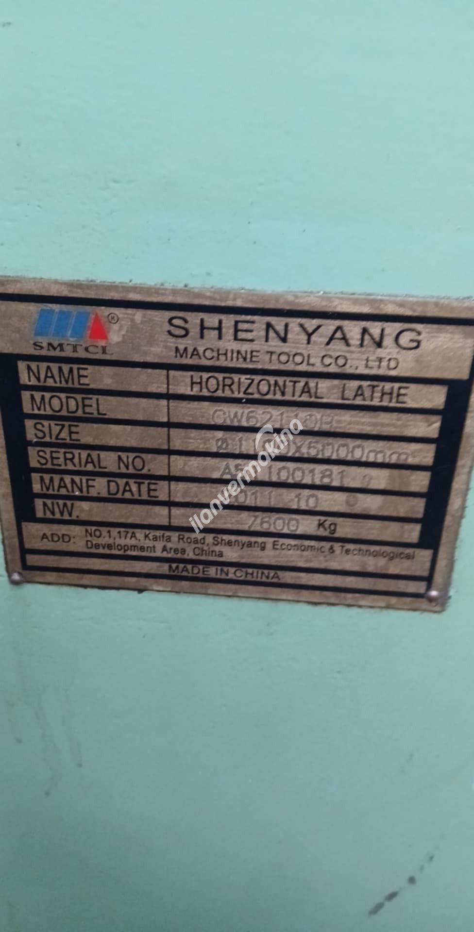 1100 Çap 5 Metre Torna