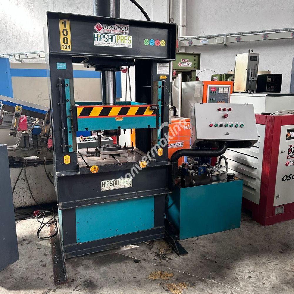 HİPSAN MARKA 100 TON HİDROLİK SIVAMA PRESİ