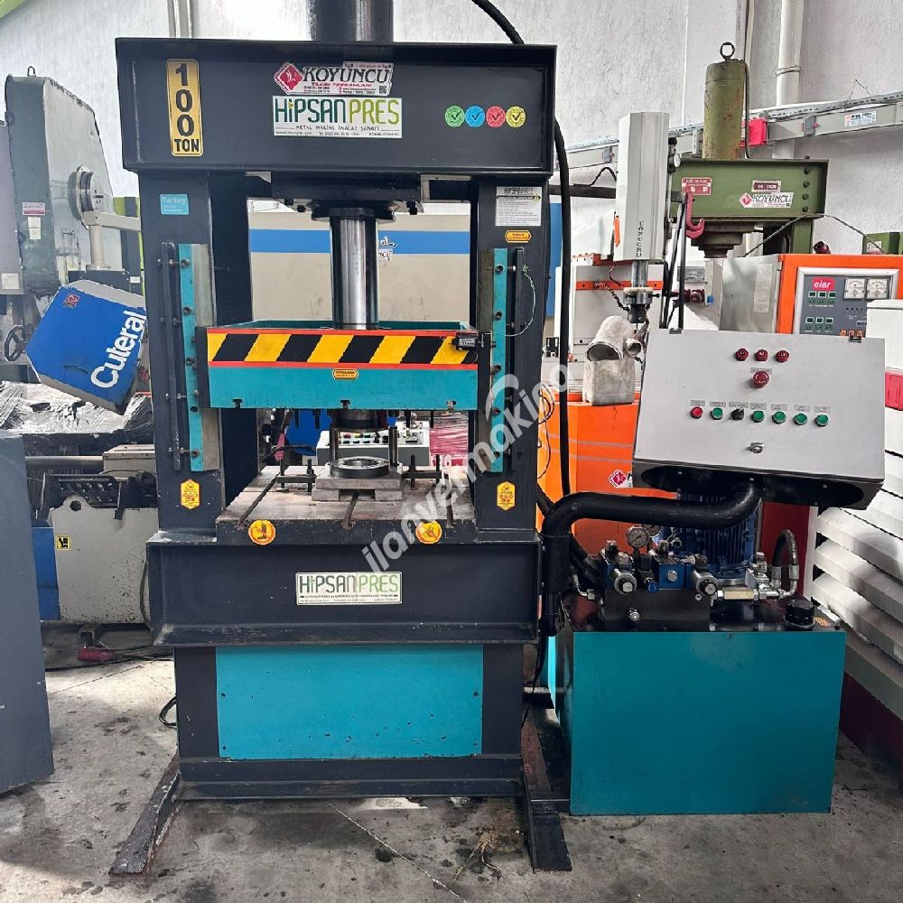 HİPSAN MARKA 100 TON HİDROLİK SIVAMA PRESİ