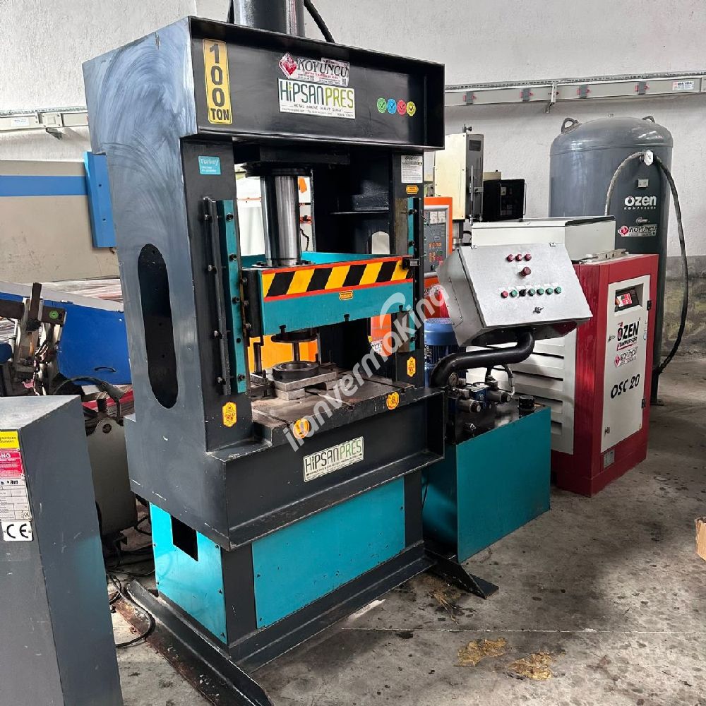 HİPSAN MARKA 100 TON HİDROLİK SIVAMA PRESİ