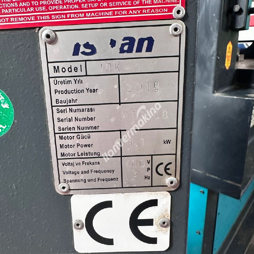 ISITAN MARKA IDK 2MM MOTORLU DAİRE KESME MAKİNASI