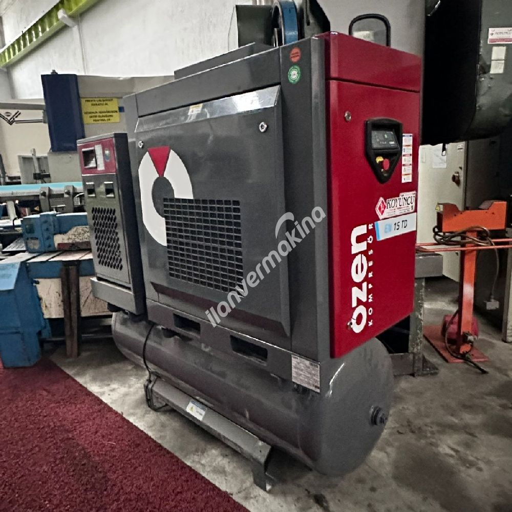 ÖZEN MARKA EN 15 TD VİDALİ KOMPRESÖR SET
