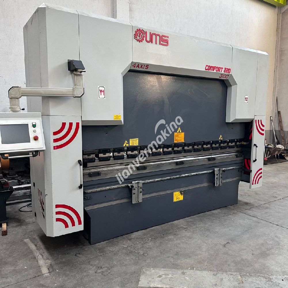UMS 3X220 TON CNC ABKANT & 3X10 MM AÇI AYARLI CNC MAKAS TAKIM