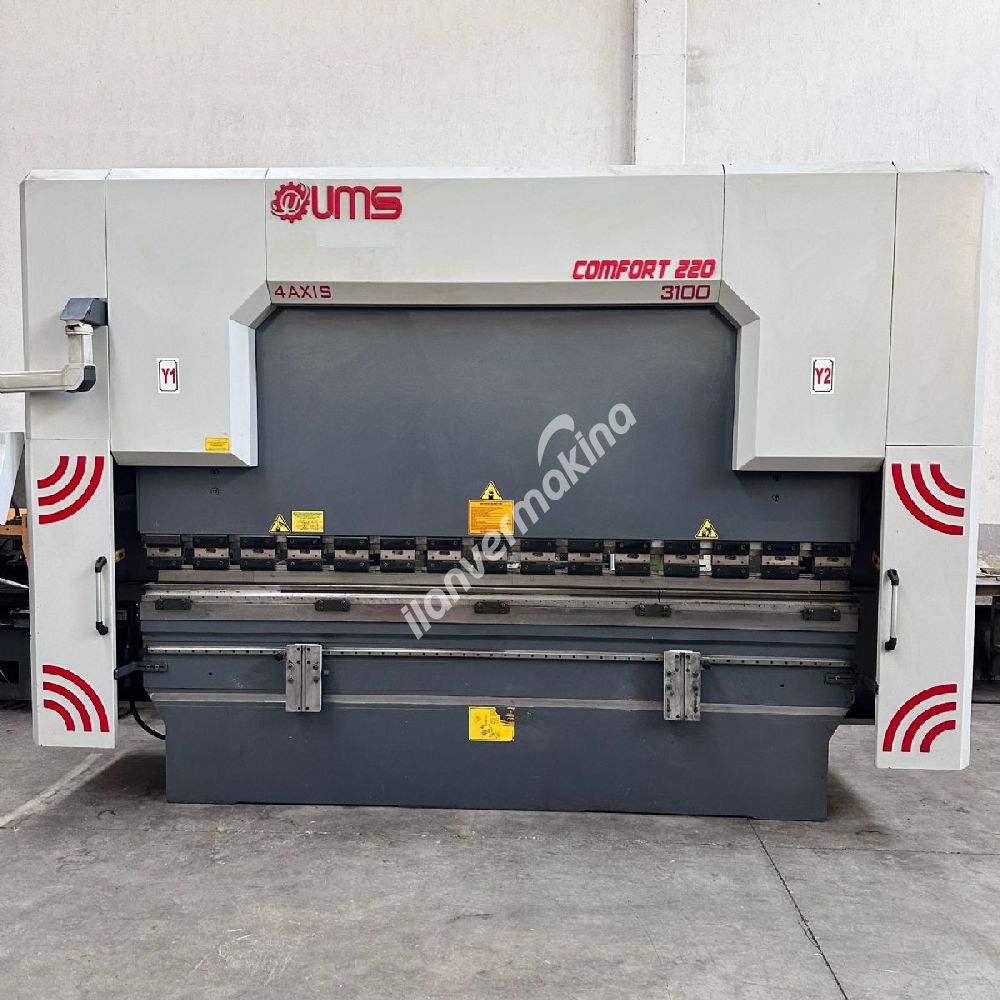 UMS 3X220 TON CNC ABKANT & 3X10 MM AÇI AYARLI CNC MAKAS TAKIM