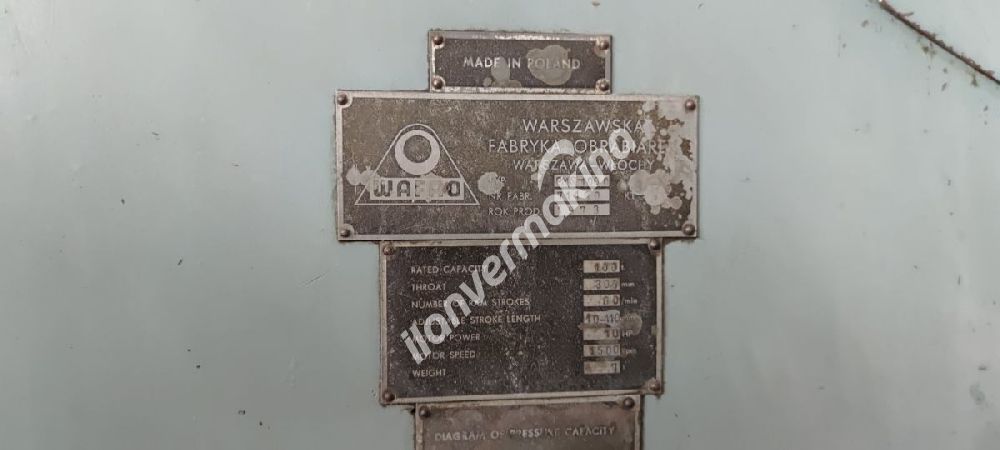 WAFAO 100 TON EKSANTRİK PRES
