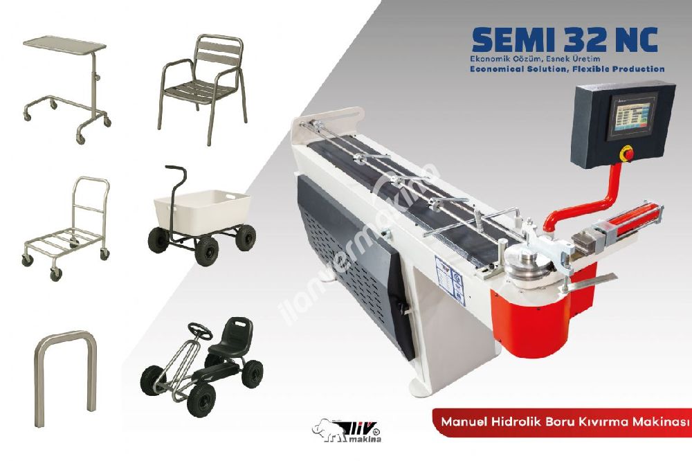 32 Nc Manuel Hidrolik Boru Kıvırma Makinası – SEMI 32 NC