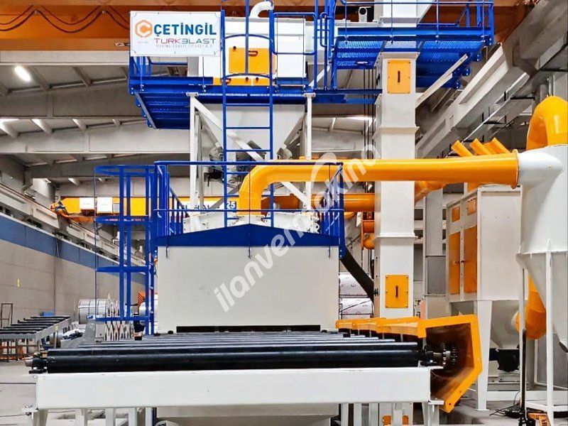 Rulo Konveyörlü Sac ve Profil Kumlama Makinesi