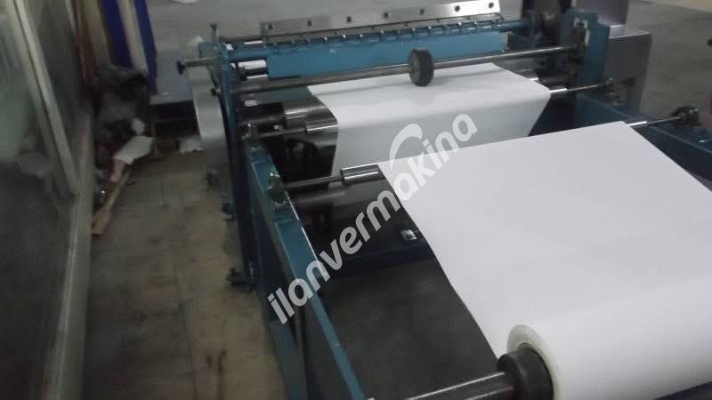 satılık non-woven tela ebatlama makinesi