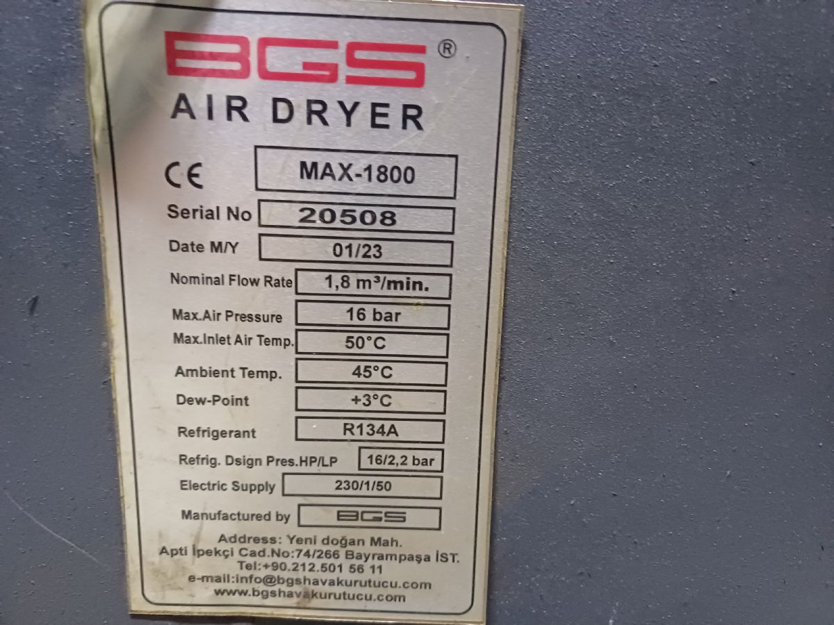 BGS AIR DRYER 1800 HAVA KURUTUCU