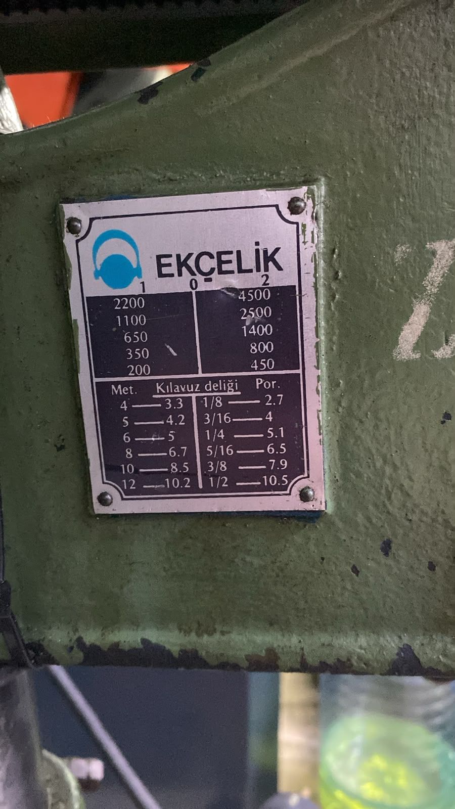 Ekçelik Matkap Diş Çekmeli Sehpalı
