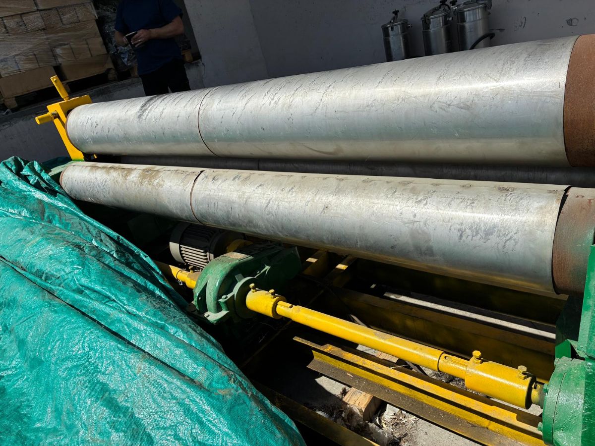3 TOPLU SAÇ BÜKME SİLİNDİR MAKİNASI 16MM 2.5 METRE EN