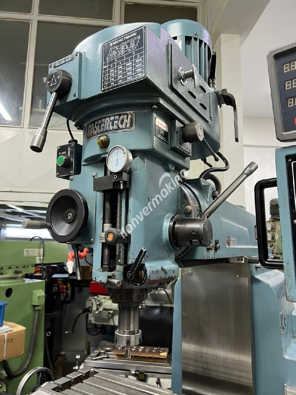 Gentiger Tip 5 Numara Kalıpçı Freze Dijitalli Full Takım Çok Temiz