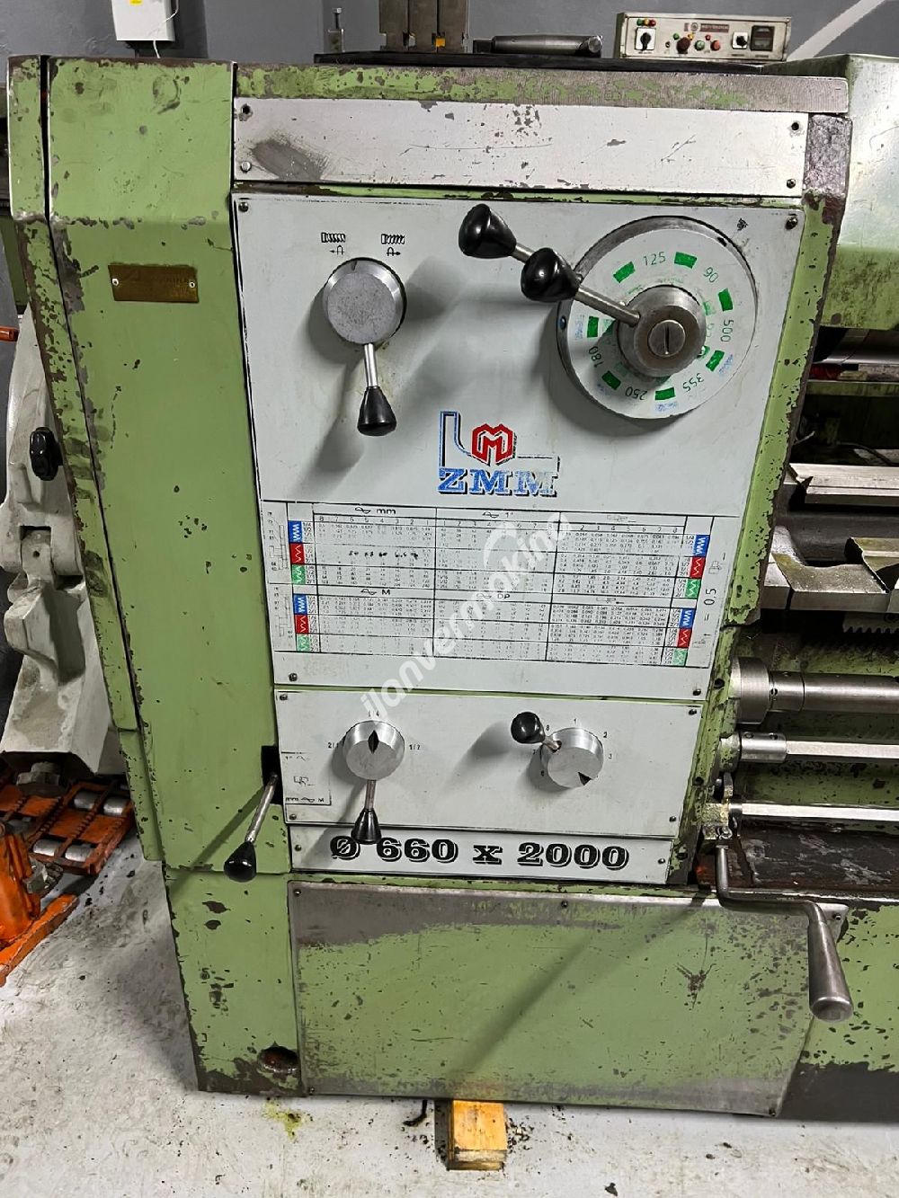 Zmm 660 Çap 2 Metre Bulgar Torna Tezgahı