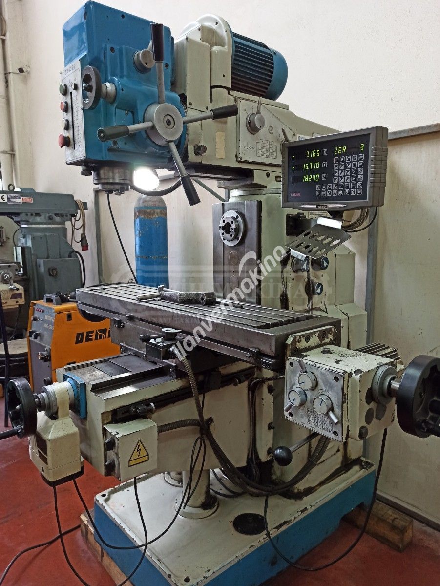 Dijitalli Weida Arbürlü Şanzımanlı Kalıpçı Üniversal Freze Tezgahı