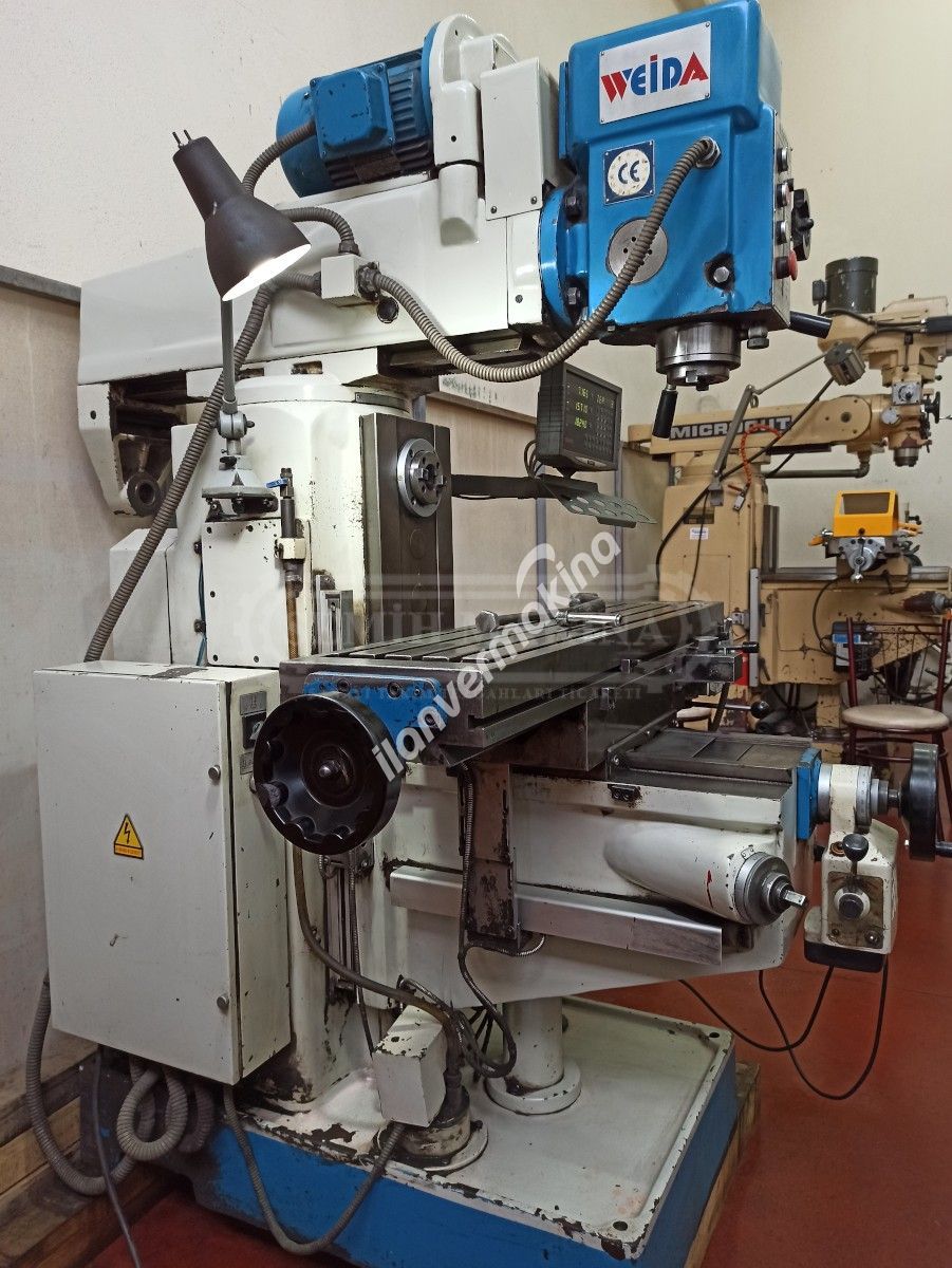 Dijitalli Weida Arbürlü Şanzımanlı Kalıpçı Üniversal Freze Tezgahı