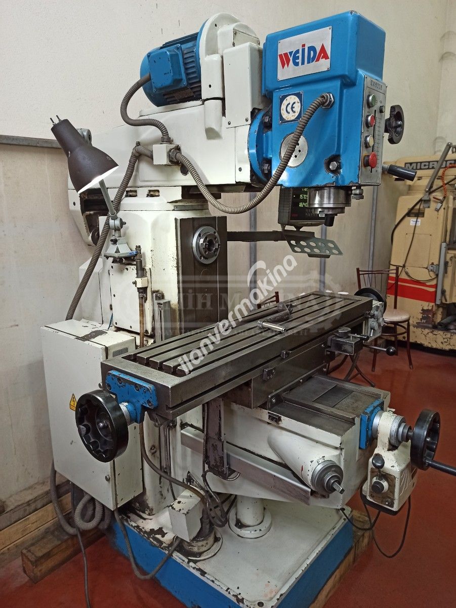 Dijitalli Weida Arbürlü Şanzımanlı Kalıpçı Üniversal Freze Tezgahı