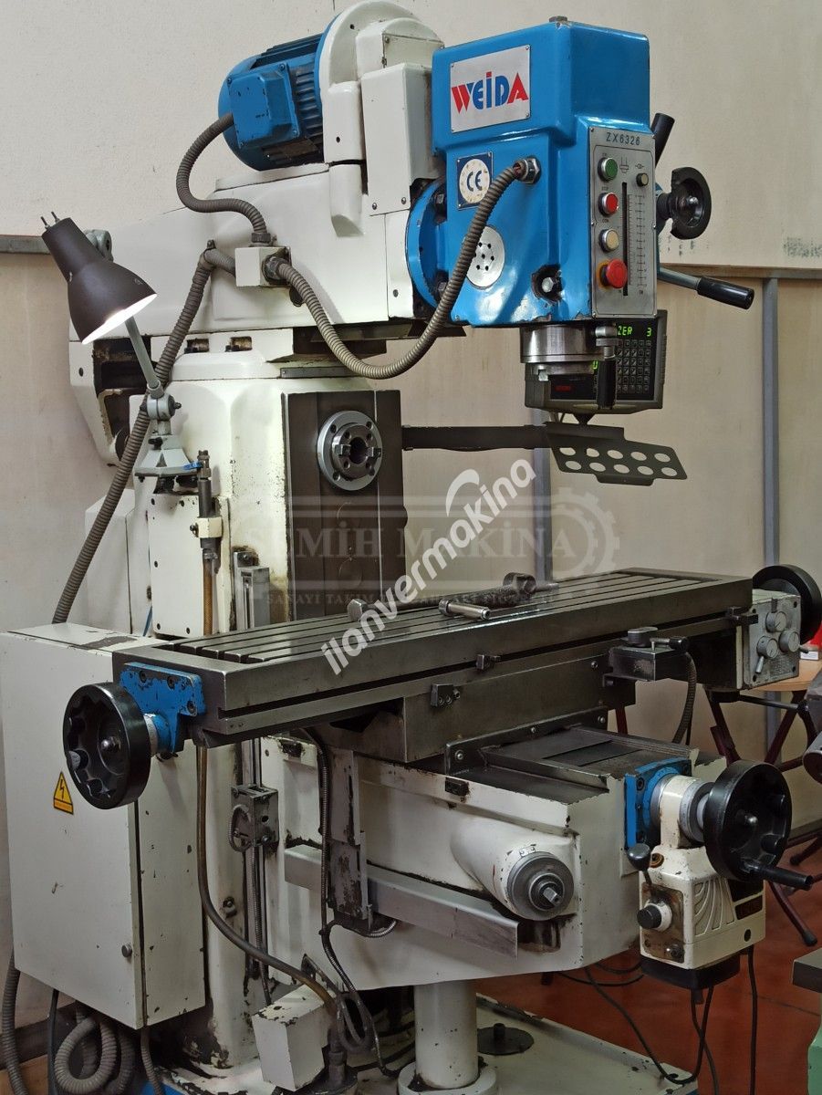 Dijitalli Weida Arbürlü Şanzımanlı Kalıpçı Üniversal Freze Tezgahı