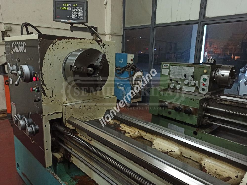 2 Metre Dijitalli 660 Çap Fener 105 Monoblok Gövde Geniş Banko Rapid Hareketli Torna 