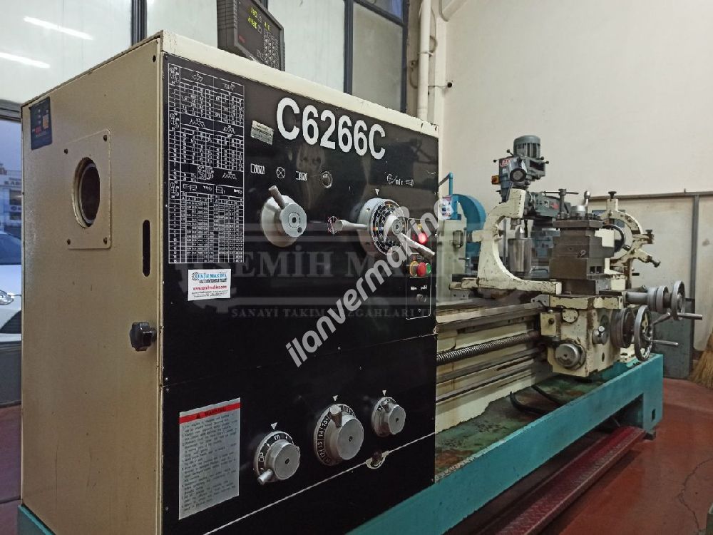 2 Metre Dijitalli 660 Çap Fener 105 Monoblok Gövde Geniş Banko Rapid Hareketli Torna 