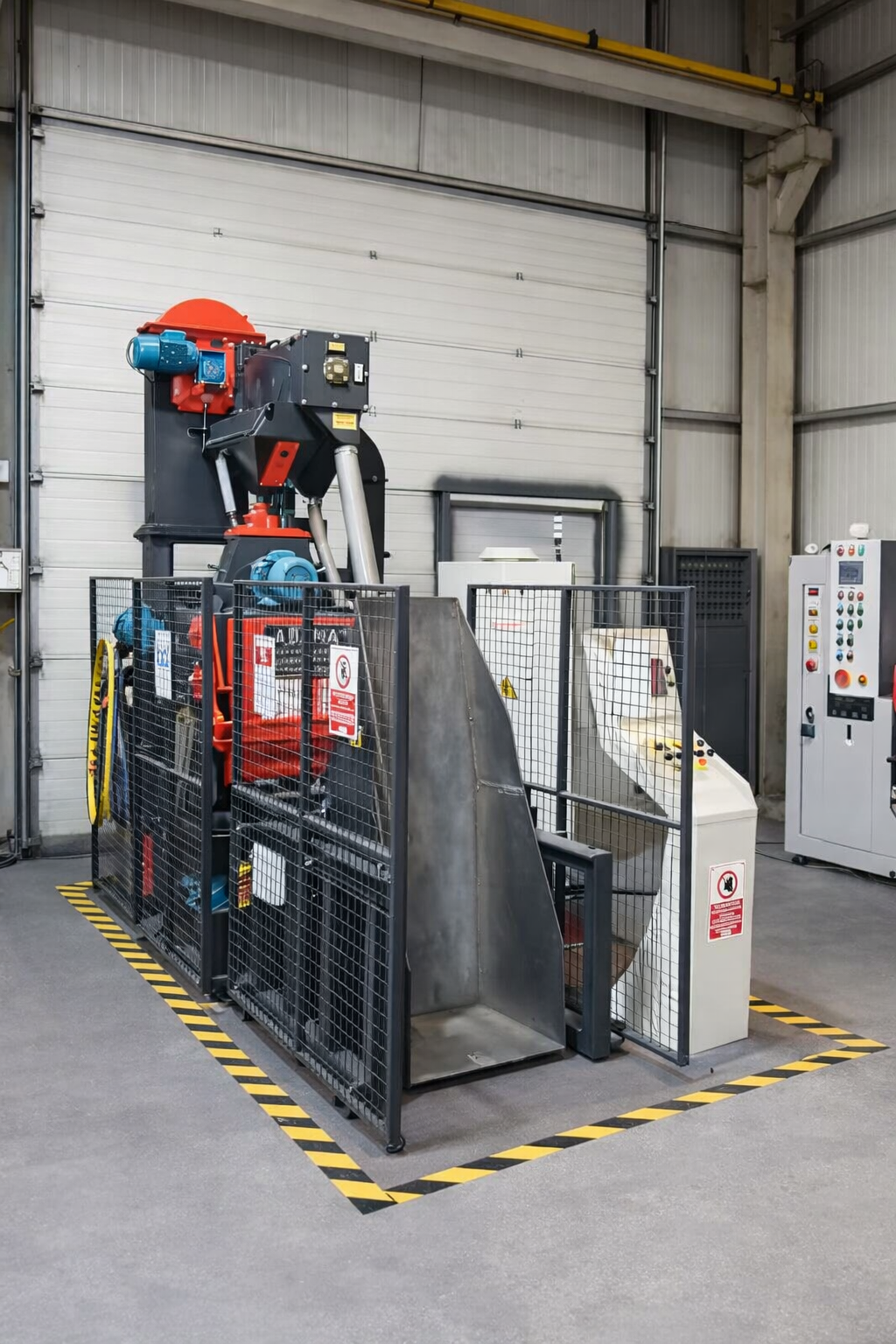 TAMBURLU KUMLAMA MAKİNASI OTOMATİK YÜKLEME BOŞALTMA 